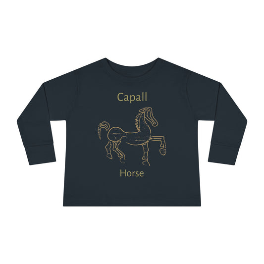 Horsing Around Toddler Long Sleeve Tee (1 color)